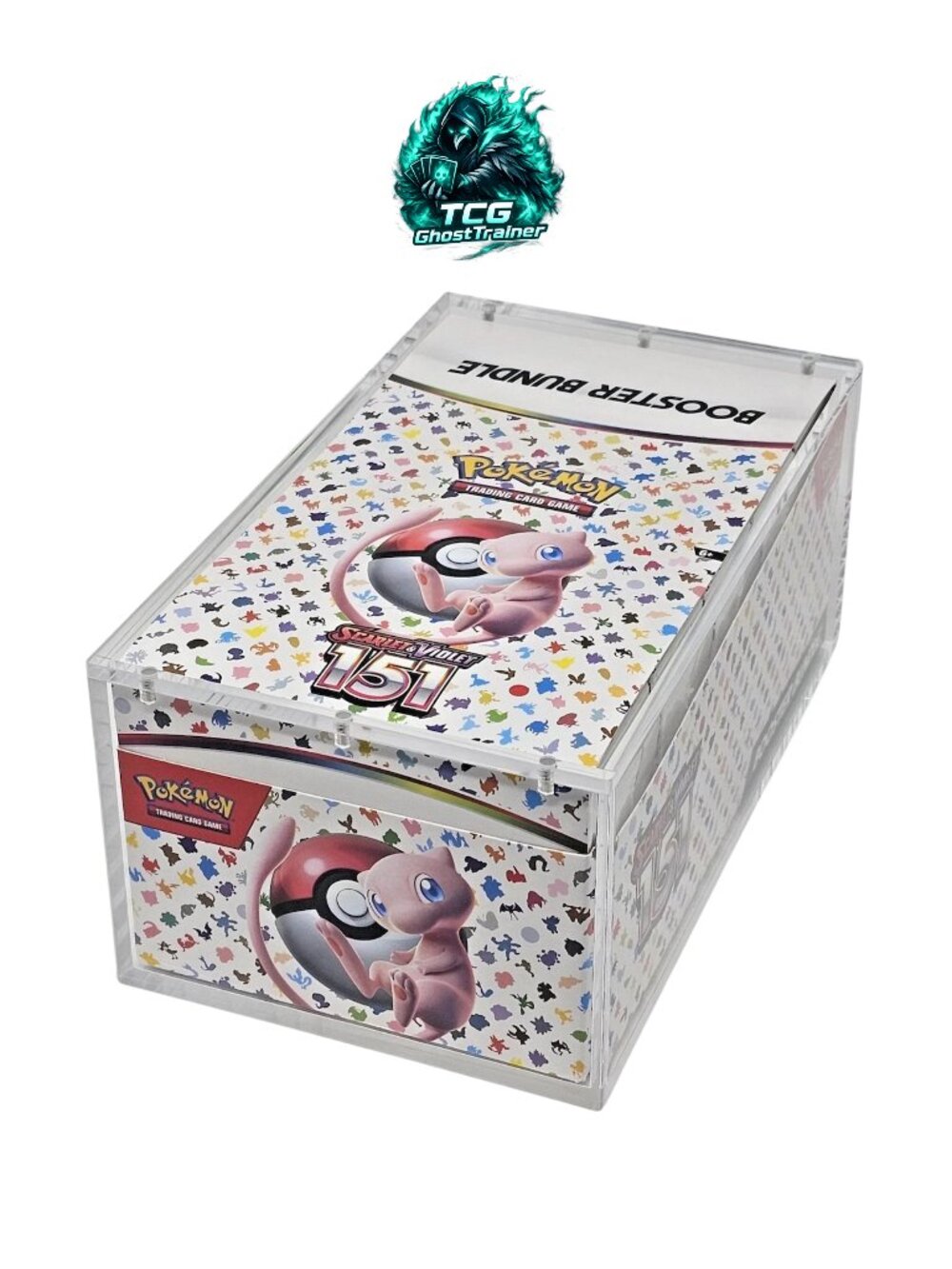 Acrylic Case with Magnetic Lid for Pokemon Booster Bundle Display